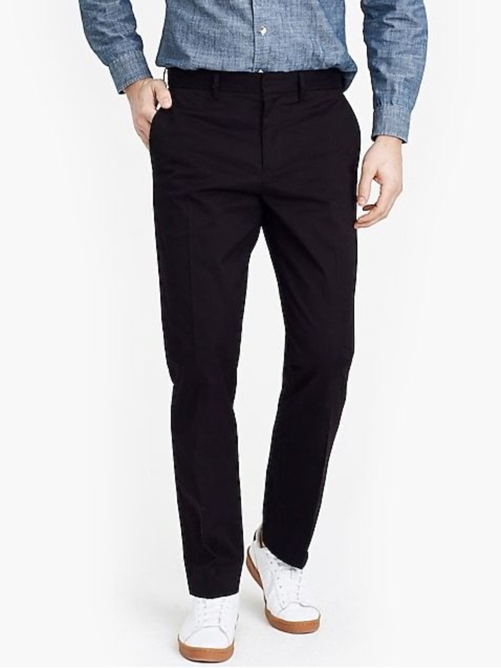 Men's Black Classic Bedford Slim Fit Dress Pants New With Tags